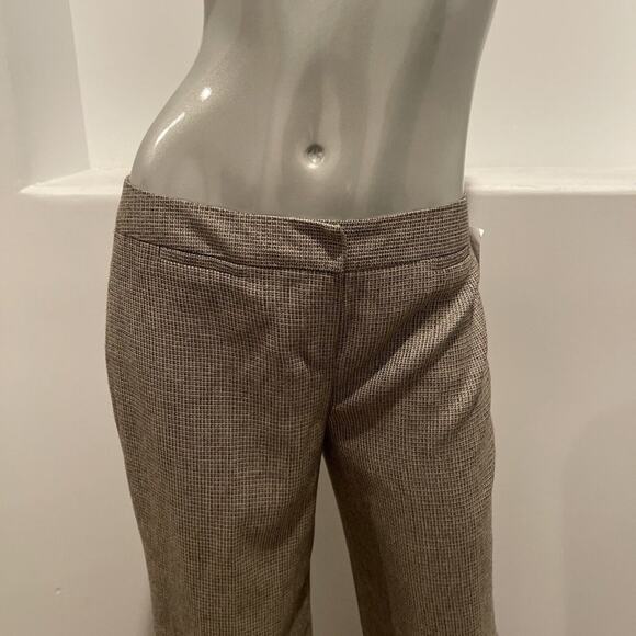 Classiques Entier Neutral Multi  Plaid Dress Pants Size 2 BNWOT - Picture 5 of 11